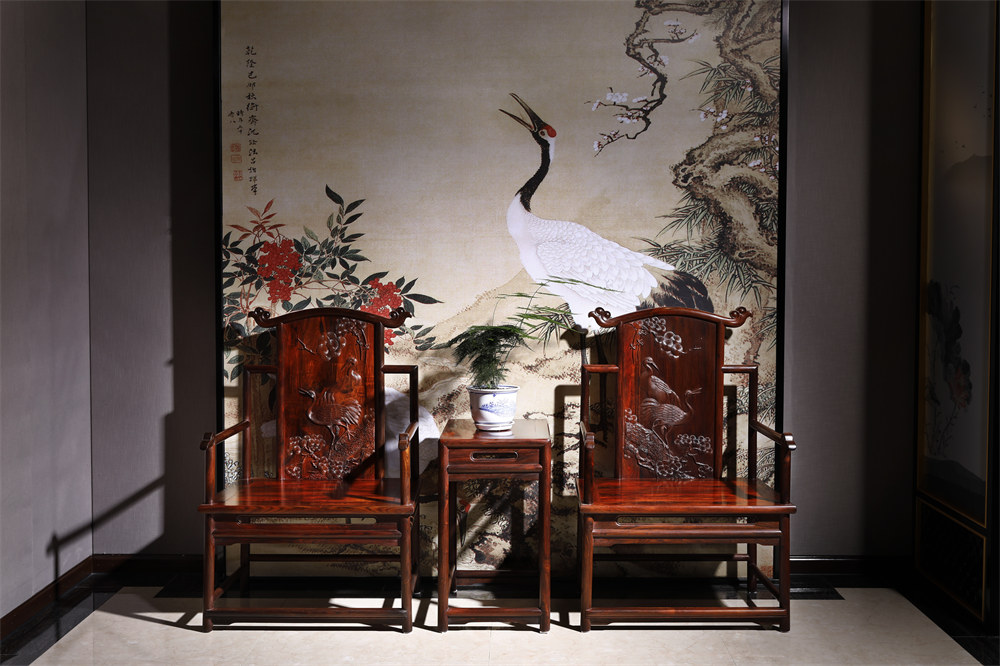 檀雕太师椅